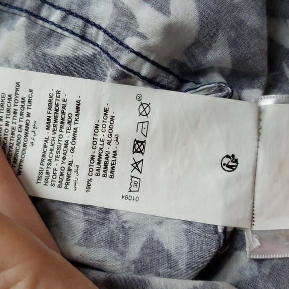 Devred - Bird Print Short-sleeve Shirt - L Slim Fit - Picture 4 of 6